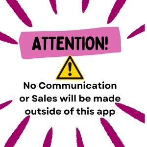 Dear scammers no communication or sales will be made outside of this app